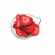 Collation de fraise séchée surgelée aux fruits déshydratés de haute qualité FD 5-7mm